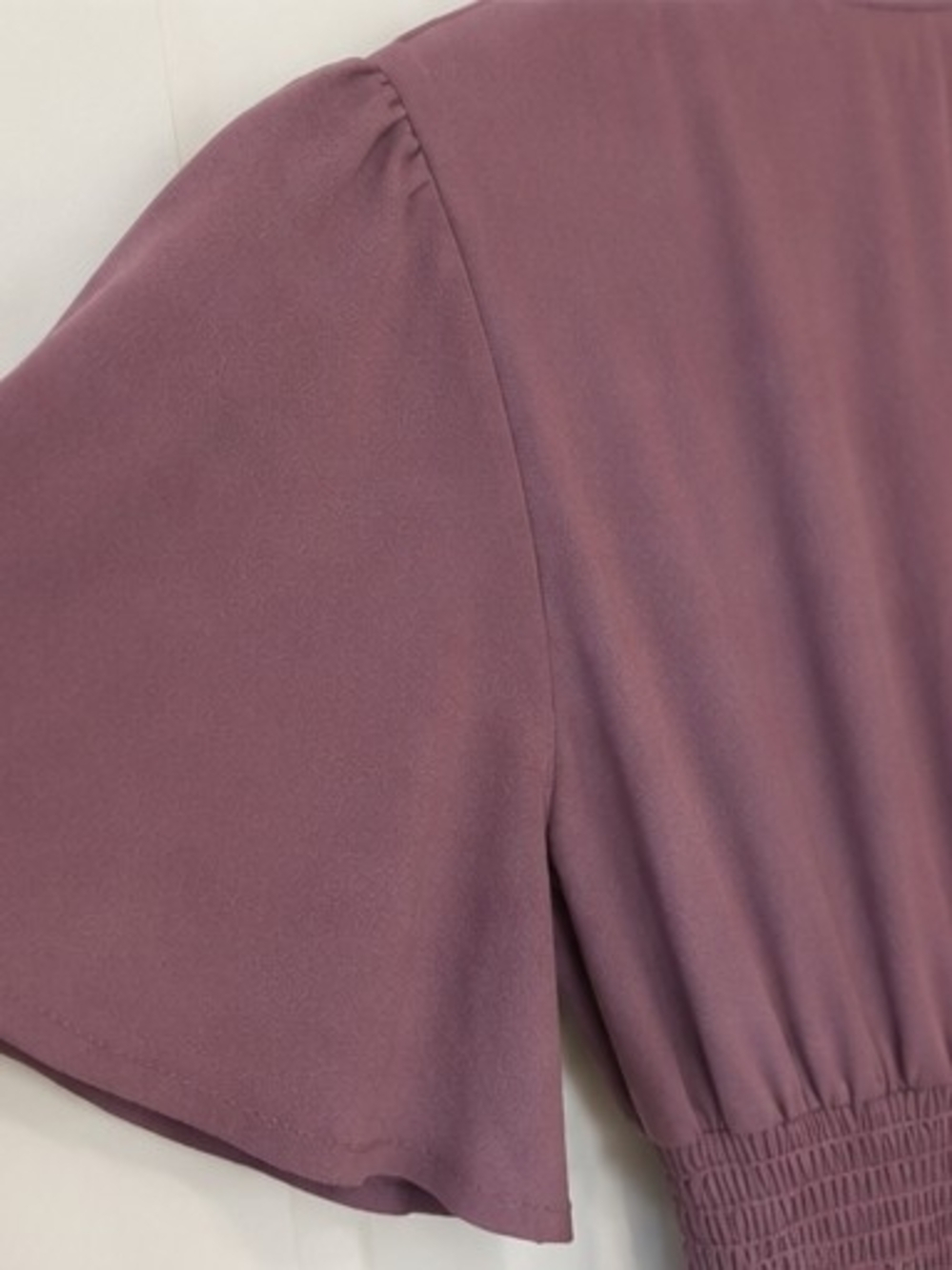 Baltic Born Dusty Mauve Flutter Sleeve Maxi Dress - Picture 6 of 7
